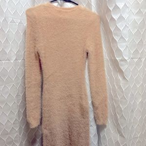 Cream Color Fashion Nova Sweater Dress Great Condition Trendy Fashion